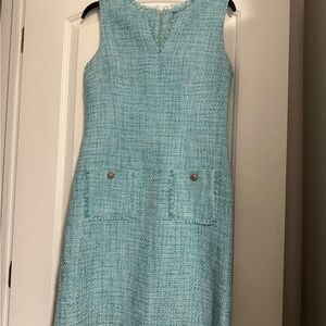 Karl Lagerfeld Tweed Dress in Blue